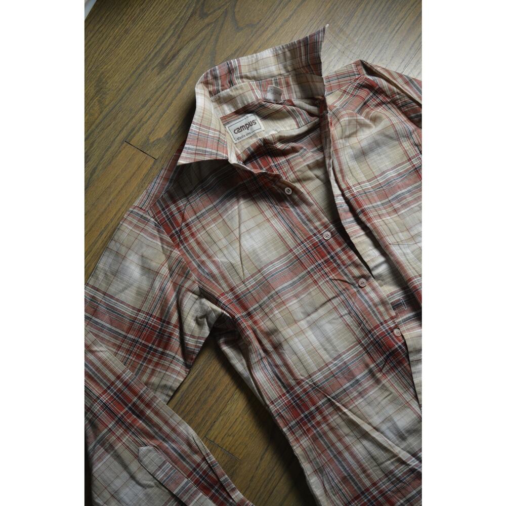 Vintage 1980s Campus Studio One Plaid Shirt - Long Sleeve